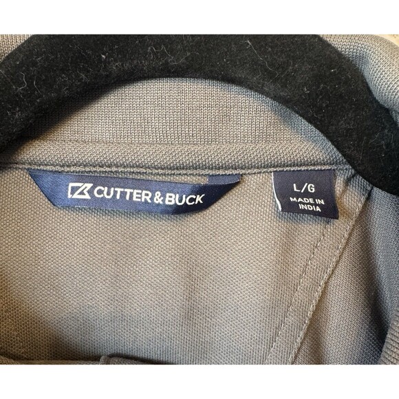 Cutter & Buck Arkansas Razorbacks Polo L 1/4 Button-Up Grey Long Sleeve Pullover - Picture 10 of 13